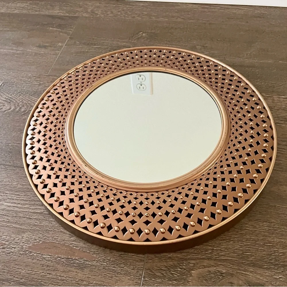 Elegant Copper color Wall Mirror D 16 inches